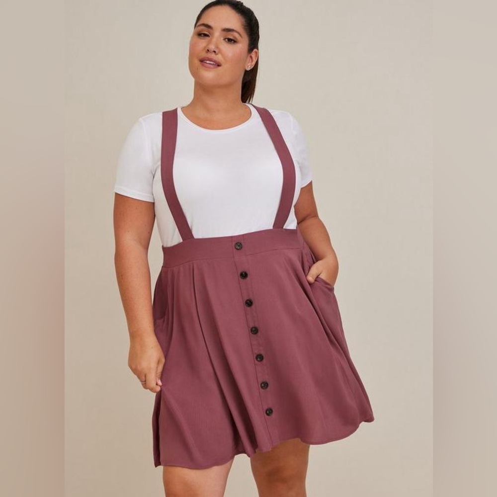 NWT Torrid Mini Challis Skirtall Mauve Size 1